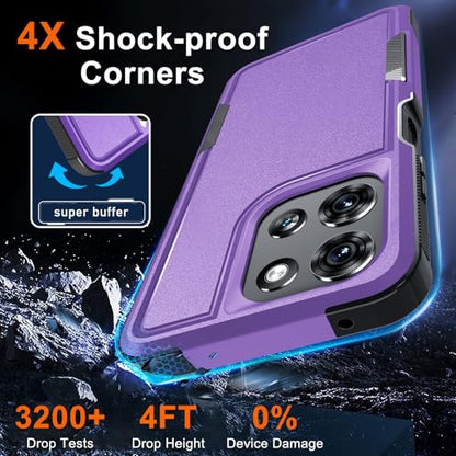 for Moto G 5G 2025 Case, Full Body Heavy Duty Rugged Shockproof Protective Phone Cover with Lanyard Strap, Tempered Glass Screen Protector, Lavender | with Tempered Glass Screen Protector+Lanyard Strap,Rugged Shockproof Protective Phone Case - color: Lave
