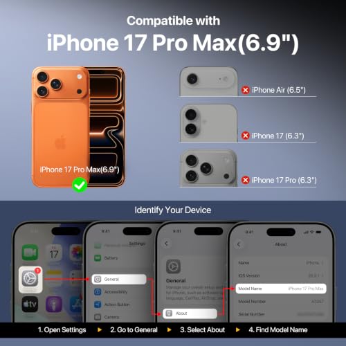 MAGEASY Odyssey Ultra MagSafe 360° Magnetic Stand iPhone 17 Pro Max Crossbody Case with Strap for Men, 25ft Shockproof TPU + Aluminum Frame, Interchangeable Lanyard Eyelets (Midnight w/Kickstand) - color: Midnight w/ Kickstand, size: iPhone 17 Pro Max