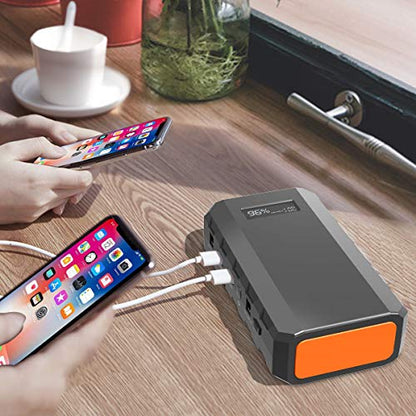 SinKeu 23,400mAh/86.58Wh Portable Laptop Phone Charger with AC Outlets - color: Grey