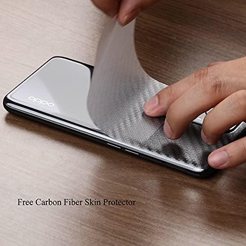 Ibywind for Oppo Reno 5/Find X3 Lite 5G Screen Protector,2 Pack,9H Hardness Tempered Glass and 1Pc Backing Carbon Fiber Film ,with Alignment Frame,Full Coverage,Bubble Free,Fingerprint Unlock,Scratch Resistant - size: Find X3 Lite/Reno 5 5G