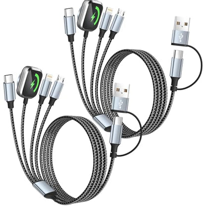 MPATIBY Travel Essentials 4 in 2 Multi Charging Cable for Watch Charger