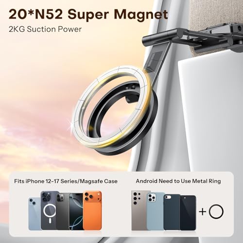 OMOTON TP02 360°Rotating for MagSafe Tripod, Upgrade with 1/4" Screw, Arca - color: 7-Black Pro