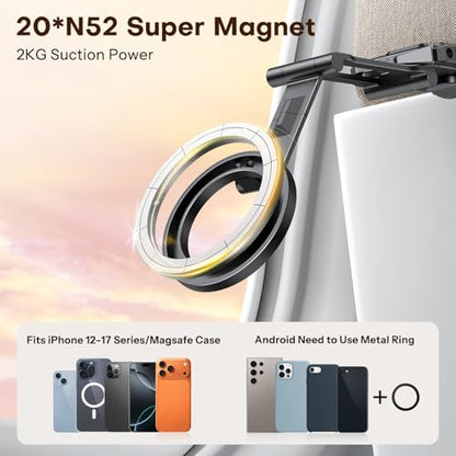 OMOTON 360°Rotating for MagSafe Tripod with 1/4"Screw Arca, Black&Black Pro - color: 9-Black&Black Pro