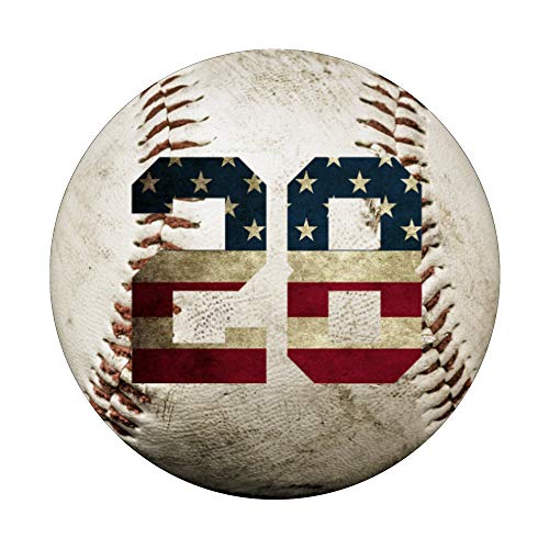 Baseball number 28 with American USA flag phone stand PopSockets PopGrip: Swappable Grip for Phones & Tablets