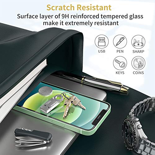UNBREAKcable 3-Pack Screen Protector for iPhone 12 mini Tempered Glass | Shatterproof, Easy Install, 9H Hardness, 99.99% HD Clear, Bubble-Free, Anti-Fingerprint, Scratch Resistant, Case Friendly - size: iPhone 12 mini