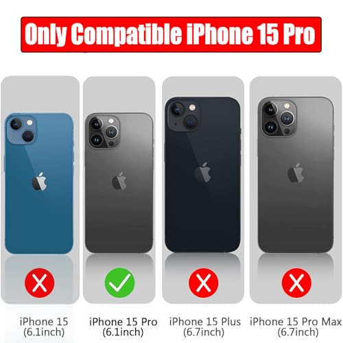 Battery Case for iPhone 15 Pro, Full Encircle 10000mAh High Capacity Rechargeable Portable Charger Case Extended Battery Pack for iPhone 15 Pro (6.1 inch) Wireless Charging Cover with Carplay-Black - size: iPhone 15 Pro (6.1 inch)