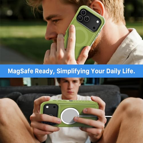 M MYBAT PRO for iPhone 17 Pro Max Case,Heavy Duty Protection Rugged Case - color: Army Green, size: iPhone 17 Pro Max（No Belt Clip）