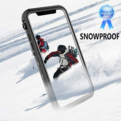 iPhone 11 Pro Max Waterproof Rugged Case - Slim Design with Built-in Screen Protector, Shockproof, 6.5" (Black&Gray) - color: Black&Gray, size: iPhone 11 Pro Max