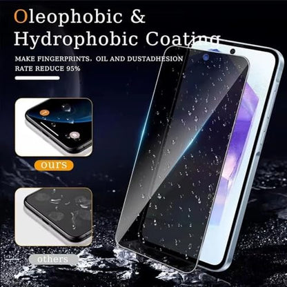 Privacy Screen Protector Tempered Glass for Samsung Galaxy S24 FE - Scratch Resistant Protective Film - Easy Installation Edge to Edge Protection - Bubble Free - size: Galaxy S24 FE