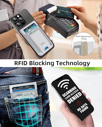 For Magsafe Wallet with Adjustable Stand, 10 Cards Holder, RFID Blocking | Strongest Magnetic Wallet for iPhone 17/16/15/14/13/12 Series, 4 Card Slots, ID Window, Vegan Leather, Gray - color: Light Gray