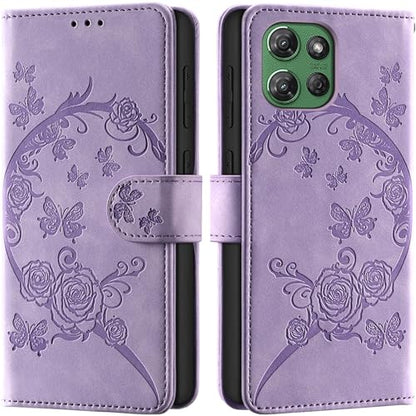 Wallet Case for Motorola Moto G Power (2025), Purple | RFID Blocking, Magnetic Closure, Card Holder, Kickstand, Shockproof Flip Cover - color: Purple