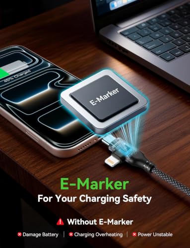 ASICEN 100W PD 2 in 2 Multi Charging Cable,6ft Braided USB C to 90°Lightning Cable 5A Fast Charging with USB A/C to C/L for iPhone Series/MacBook/iPad/Galaxy/Switch 2,Multi Chargers (2, Black, 6Ft) - color: Black, size: 6Ft