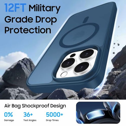 Magnetic for iPhone 14 Pro Max Wallet Case, Deep Blue - color: Deep Blue, size: iPhone 14 Pro Max