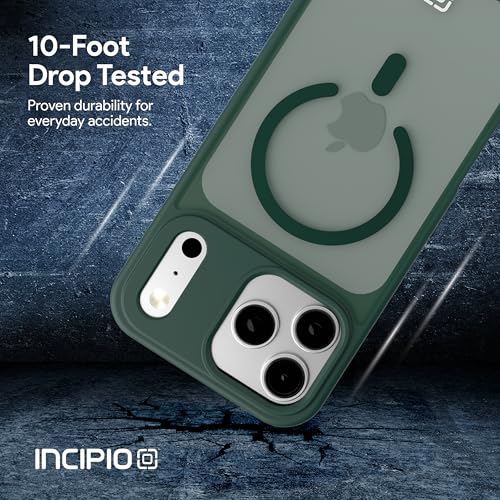 Incipio - Fog iPhone 17 Pro Max, Magsafe Compatible Phone Case, 10ft Drop Tested, Ultra Durable & Shock Absorbing, Scratch Resistant & Slim Profile (Green) - color: Green, size: iPhone 17 Pro Max