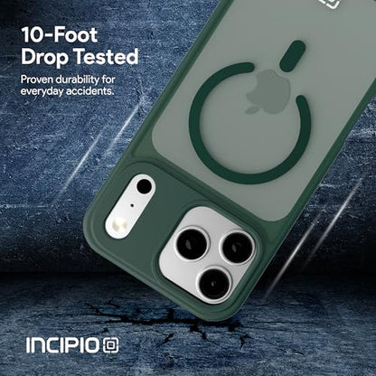 Incipio - Fog iPhone 17 Pro Max, Magsafe Compatible Phone Case, 10ft Drop Tested, Ultra Durable & Shock Absorbing, Scratch Resistant & Slim Profile (Green) - color: Green, size: iPhone 17 Pro Max