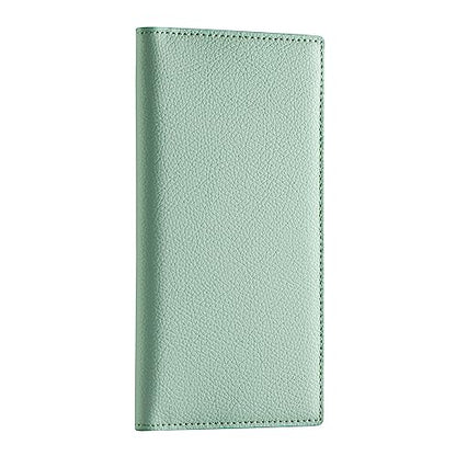 CoBak Checkbook Cover for Women & Men - PU Leather Case with RFID Blocking | Classic Design Check Book Holder for Personal and Business - color: Sage