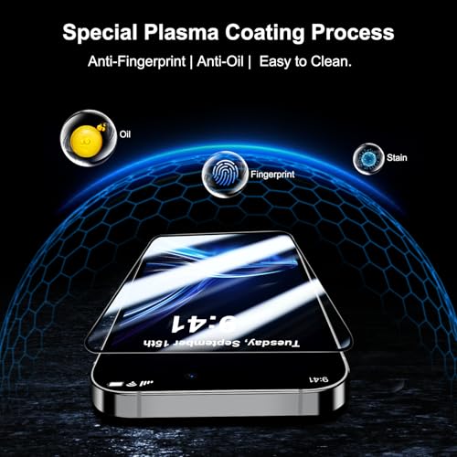 QHOHQ for iPhone 16 Pro Max Screen Protector + Camera Lens Protector - size: iPhone 16 Pro Max 6.9 Inch