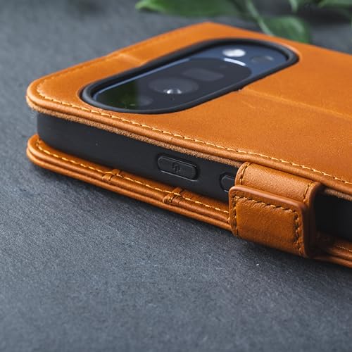 Google Pixel 10 Pro XL Metro Leather Wallet Phone Case - color: Metro Tan