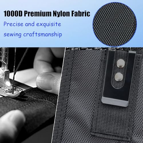Dual Phone Holster with Belt Clip,Large Belt Smartphone Pouch for Men,Tactical Waist Cellphone Holder,Multi-Function Compatibility Mobilephone Case for Daily Use,Outdoor Activity,Hiking,Camping