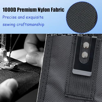 Dual Phone Holster with Belt Clip,Large Belt Smartphone Pouch for Men,Tactical Waist Cellphone Holder,Multi-Function Compatibility Mobilephone Case for Daily Use,Outdoor Activity,Hiking,Camping