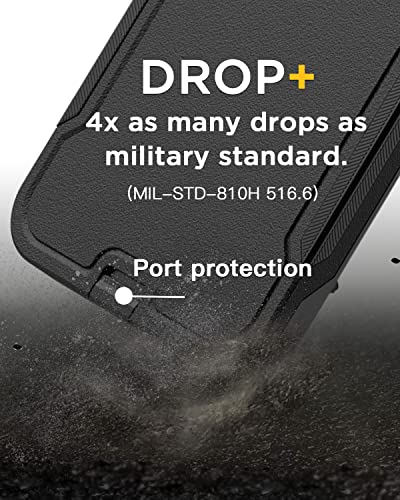 AICase Clip Holster Case Compatible with iPhone 15 Pro Max with Glass Screen Protector+Camera Lens,Heavy Duty Drop Protection Full Body Rugged Shockproof Military Protective Tough Durable Cover 6.7" - color: Black+Belt+Glass Protector/Camera Lens