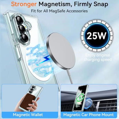 Hensinple for Samsung Galaxy Z Fold 8 Ultra Case,Z Fold8 Ultra| Z Fold 7 Case [Compatible with MagSafe] Translucent Matte Military Grade Protection Shockproof Rugged Magnetic Phone Cover(Clear) - color: Z Fold 8 Ultra-Clear, size: Galaxy Z Fold 8 Ultra| Z