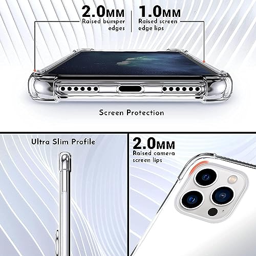 Shields Up for iPhone 13 Pro Case with Card Holder Stand, 6.1", Clear - color: Clear, size: iPhone 13 Pro