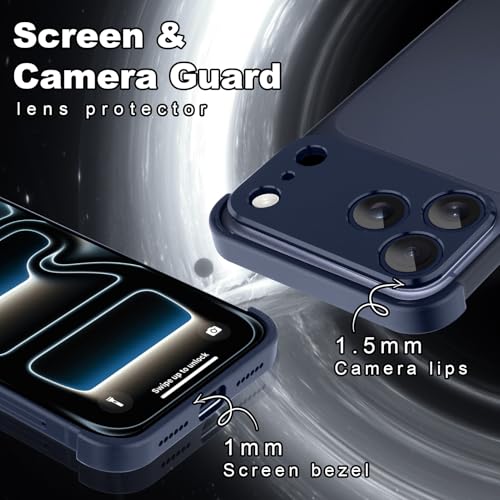 Phone Case Crafted for iPhone 17 Pro Max.Dark Blue - color: Dark-blue, size: iPhone 17 Pro Max