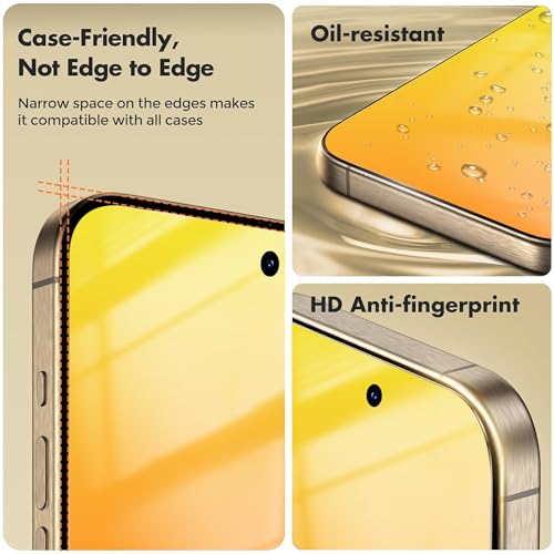 Privacy Screen Protector for iPhone 14/13 /13 Pro (Gold) - color: for iPhone 14 / 13 / 13 Pro (Gold)