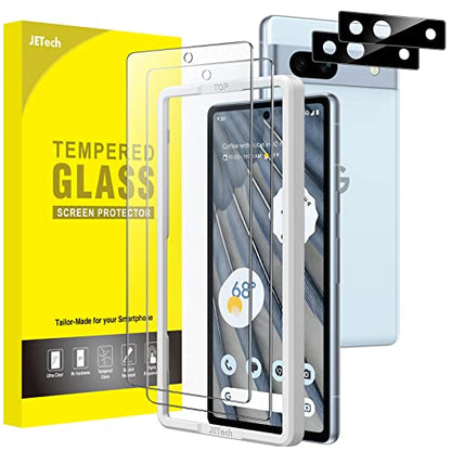 JETech Screen Protector for Google Pixel 7a, 2+2 Pack - size: Pixel 7a