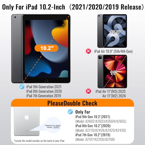 Privacy Screen Protector for iPad 9th Generation 10.2 Inch 2022, Private Tempered Glass Film for iPad 8th/7th Gen 10.2", Private Touch Sensitive, Anti-Fingerprint, Case Friendly, 1 Pack - size: 1 Pack for iPad 9th/8th/7th Gen 10.2"