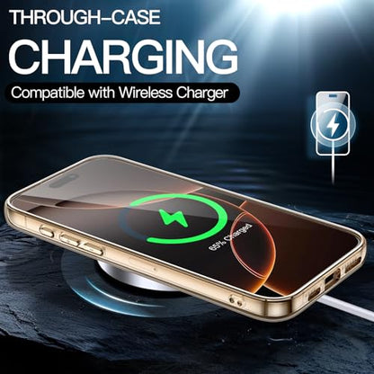 JETech Case for iPhone 16 Pro Max, Anti-Yellowing, Desert Titanium | Shockproof Protection, Scratch Resistant Hard PC Back, Durable Transparent TPU Bumper - color: Desert Titanium, size: iPhone 16 Pro Max