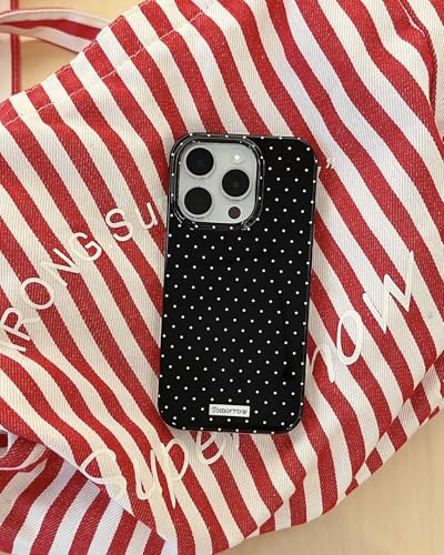 inewateri Compatible with iPhone 11 Pro Max Case with Cute Fashion Polka Dot Aesthetics Design Simple Cases for Soft TPU Slim Protection Cover-Black - color: Black, size: iPhone 11 Pro Max
