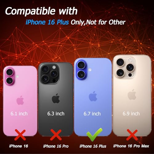 Battery Case for iPhone 16 Plus, [12000mAh] Enhanced Portable Protective Smart Qi Wireless Charger Case Battery Pack with CarPlay Wireless Charging Case Compatible for iPhone 16 Plus (6.7 inch)-Black - size: iPhone 16 Plus
