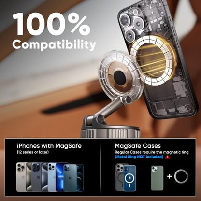 Car Phone Holder for Magsafe [120+LBS Strong Suction & 2800gf Magnetic] | 360° Adjustable Car Phone Mount, Phone Holders for Your Car for iPhone 17 Pro Max 16 15 14 13 12 Air