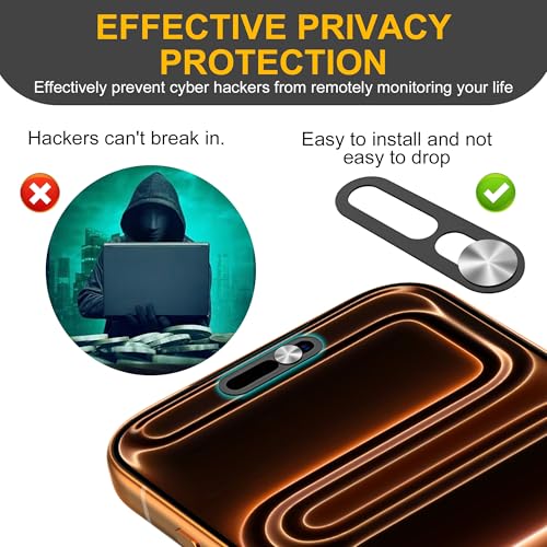3 Pack Privacy Cover Compatible for iPhone 17 Pro/iPhone 17 Pro Max with 2 Front Camera Privacy Cover, Anti-Spy Camera Cover, Easy-Adhesive Design, Safeguard on iPhone 17 Pro/17 Pro Max. Black - size: iPhone 17 Pro/ iPhone 17 Pro Max