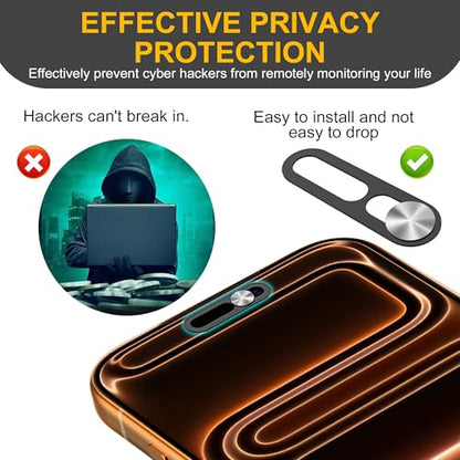 3 Pack Privacy Cover Compatible for iPhone 17 Pro/iPhone 17 Pro Max with 2 Front Camera Privacy Cover, Anti-Spy Camera Cover, Easy-Adhesive Design, Safeguard on iPhone 17 Pro/17 Pro Max. Black - size: iPhone 17 Pro/ iPhone 17 Pro Max