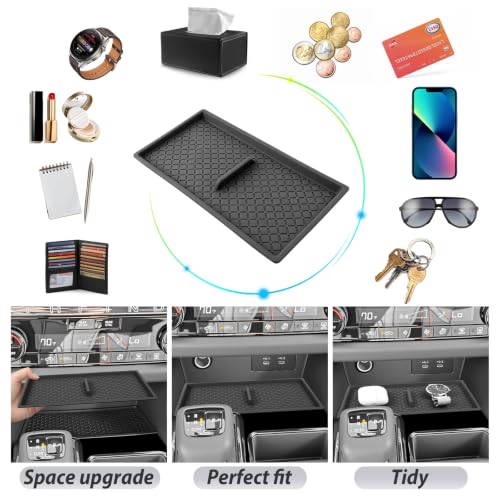SKTU for 2026 Nissan Pathfinder Wireless Charging Mat 2026+ Pathfinder SV Wireless Charging Pad Nissan Pathfinder 2026 Accessories Rubber Non-Slip Console Mat (Only for Pathfinder SV) - color: 2026+ Pathfinder SV Wireless Charging Mat
