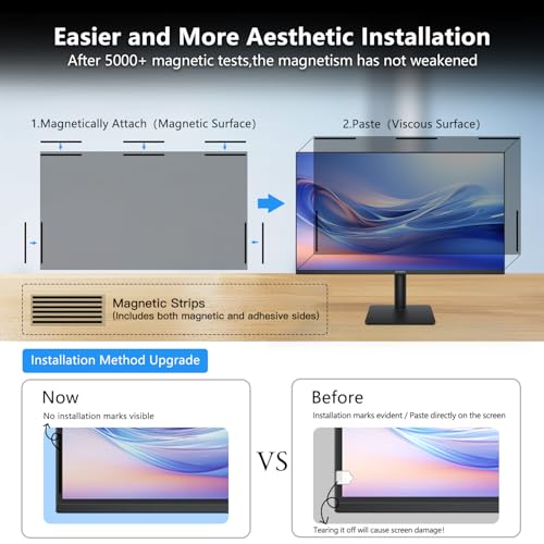Magnetic Computer 27 Inch Privacy Screen for 16:9 Aspect Ratio - size: Computer Monitor 27Inch-1Pack