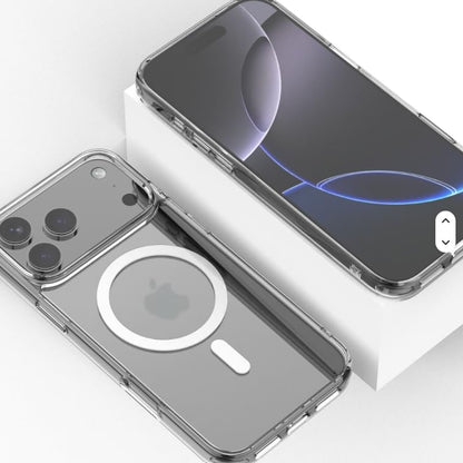 Compatible with iPhone 17: Magnetic Transparent Phone Cases - Slim Anti Yellowing, Drop Protection and Shockproof Protective Cell Phone Cover (Clear) (Compatible with iPhone 17)