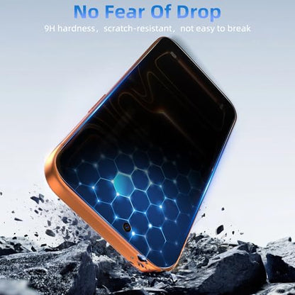 WHPXJY Privacy Screen Protector Compatible with iPhone 17 Pro Max 6.9 inch with Alignment Frame, 4-Pack Anti-Spy Tempered Glass, Easy Auto-Alignment, Bubble-Free, Case Friendly - size: Iphone 17 Pro Max -6.9 Inch