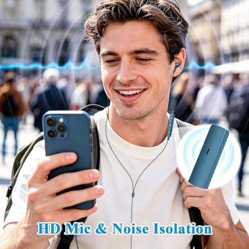 ACANDYA MFi-Certified Lighting Earbuds for iPhone 14 13 12 Pro Max Lakeblue - color: Lake Blue