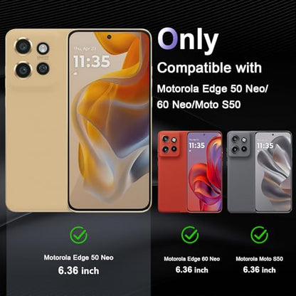 Case for Motorola Edge 50 Neo, Military Grade Drop Protection Phone Case, Yellowing Resistant, Anti-Scratch Hard PC Back, Shockproof Hard Ultra-Thin Protective Cover, Clear - size: Motorola Edge 50 Neo