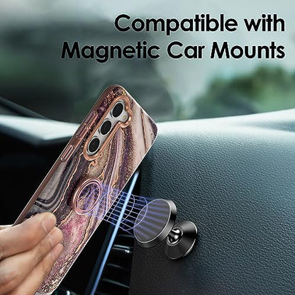 Phone Ring Grip Holder, 360° Rotation Cell Phone Grip Stand, Finger Ring Stand, Metal Finger Ring Grip Kickstand Compatible with iPhone 17 Pro Max 16 15 14 13 12 Magsafe Accessories, Black - color: Distant Black