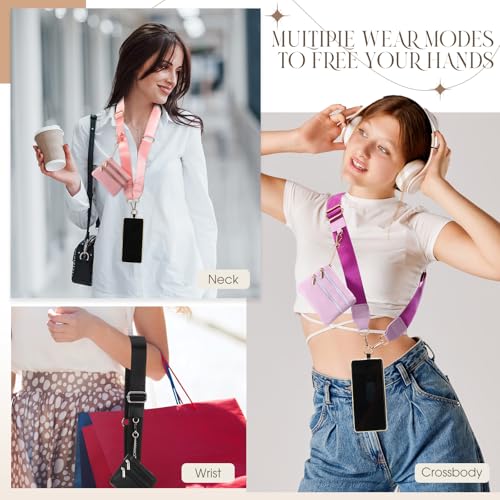 4 Pack Clip and Go Strap for Phone with Wallet,Vivid - style: Vivid