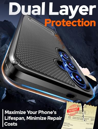 Designed for Samsung Galaxy S26 Case with Belt Clip Holster | Rugged Cover with Strong Magnet & Kickstand Heavy Duty Combo - Black - color: Black