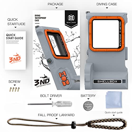 AICase Universal Diving Case Photography Shell for iPhone 15 Pro Max 14 Pro Max/13 Pro Max/12 Pro Max/11/XS/XR,15m Underwater Protective Case for Samsung S23 Ultra/S22 Ultra up to 6.9" - color: Universal Waterproof Case Photography