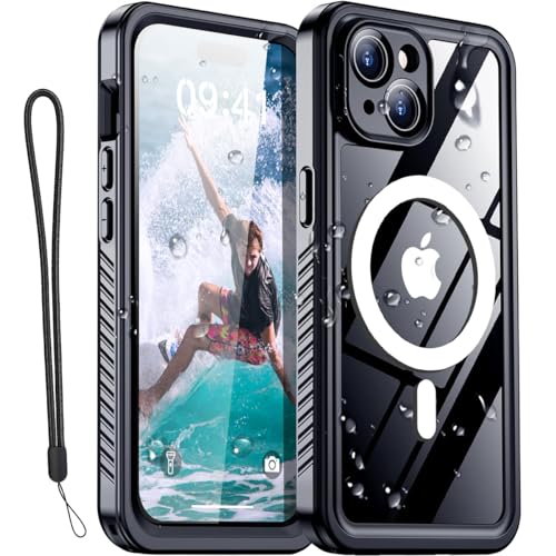 AICase iPhone 13 Case Waterproof with MagSafe Clear Snowproof,Dustproof and Shockproof,IP68 Certified Full Body 360 Protection Fully Sealed Underwater Cover for iPhone 13 6.1" - color: iphone 13 Waterproof Case