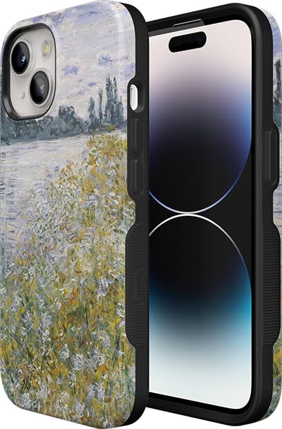 Casely iPhone 15 Plus Case | Monet's Summer Landscape | The Met Museum | Bold Protective Design | Compatible with MagSafe - color: Monet's Summer Landscape | The Met Museum