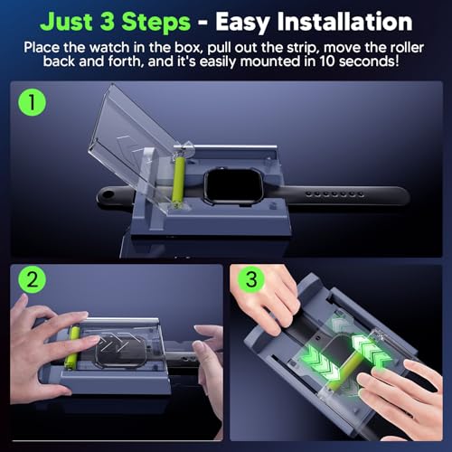 WSKEN 4 Pack Screen Protector for Apple Watch Series 11/10 42mm - [Auto Align Box] [100％ Zero Bubble] [Flexible TPU Film - No Glass] 11 HD Full Coverage for iWatch Cover Accessories